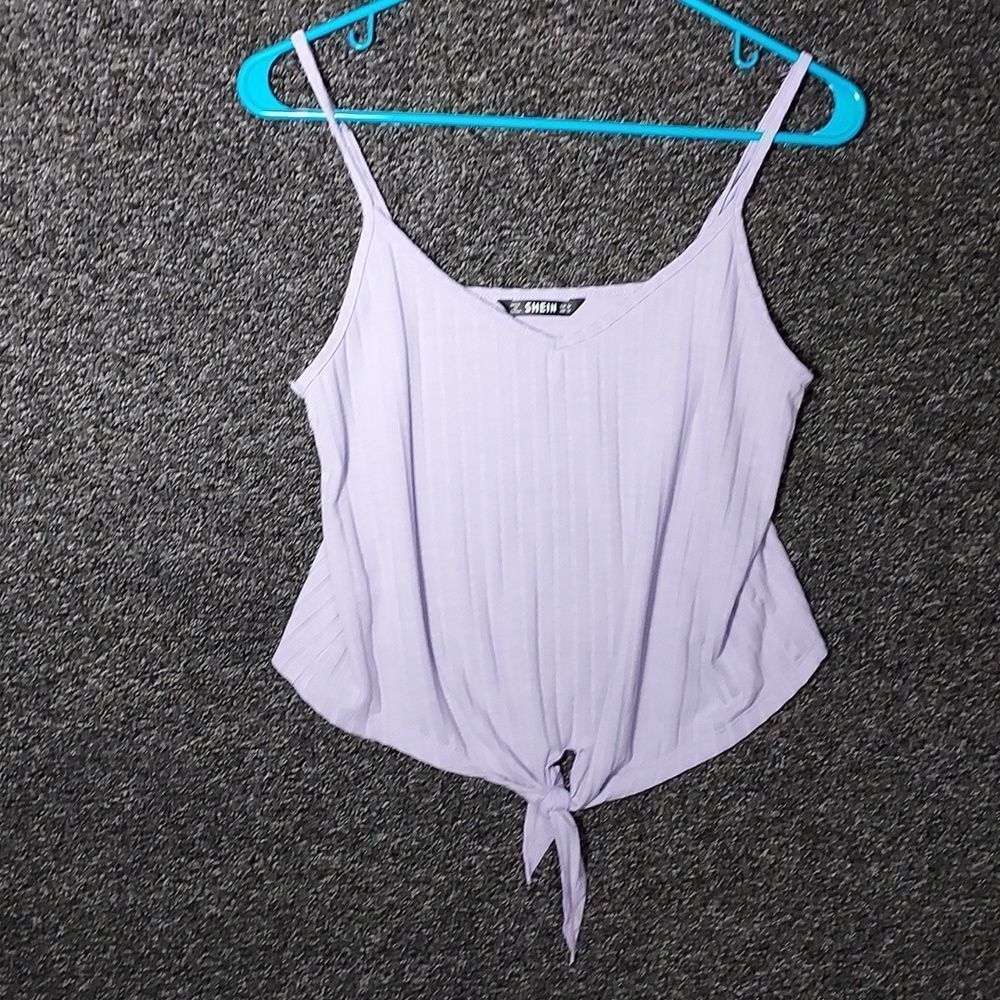 Shein Purple Spaghetti Strap Tank Top Size Medium